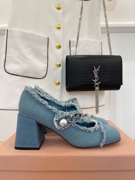 Miu Miu pearl mary jane princess shoes