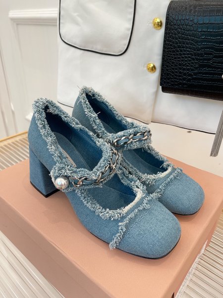 Miu Miu pearl mary jane princess shoes