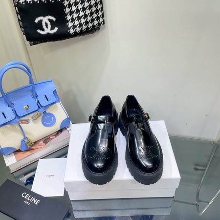 Celine autumn winter loafers cowhide inner goatskin