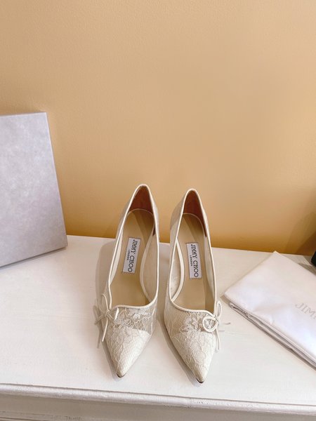 Jimmy Choo mid heel slippers