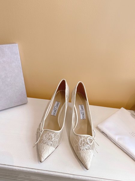 Jimmy Choo mid heel slippers