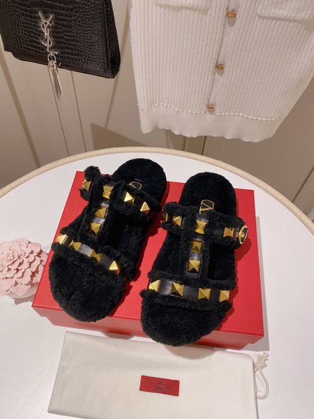 Valentino wool slippers