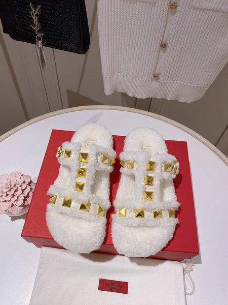 Valentino wool slippers