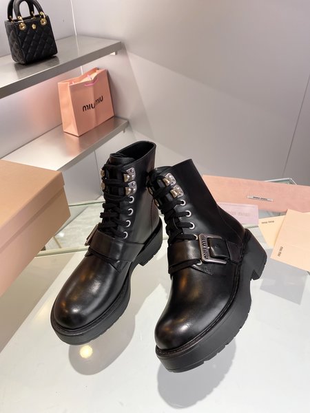 Miu Miu platform boots