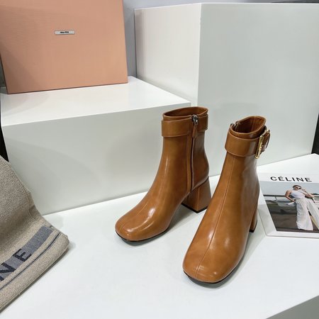 Miu Miu chunky side zip ankle boots