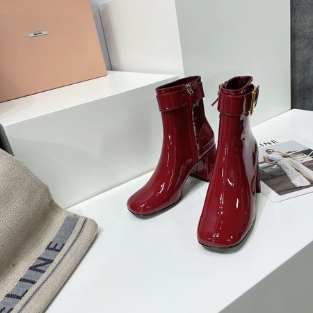 Miu Miu chunky side zip ankle boots