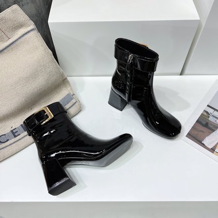 Miu Miu chunky side zip ankle boots