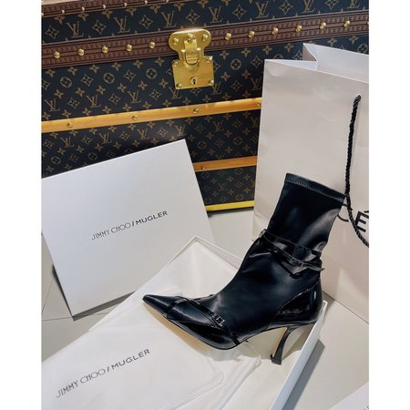 Jimmy Choo x Mugler heeled boots