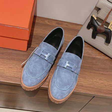 Hermes H buckle loafers