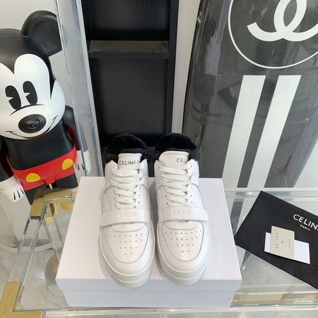 Celine platform fleece casual shoes
