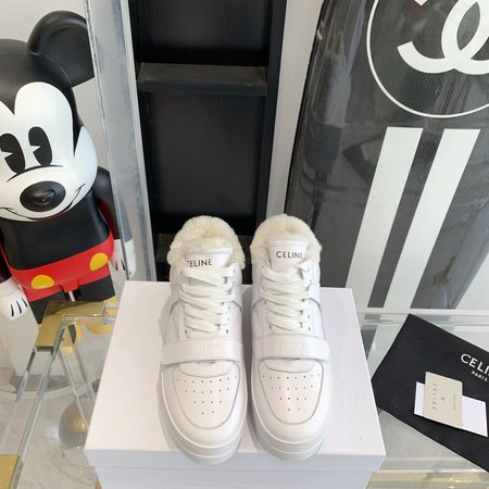 Celine platform fleece casual shoes