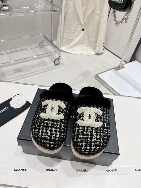 Chanel Pearl Honey half-slippers Baotou slippers