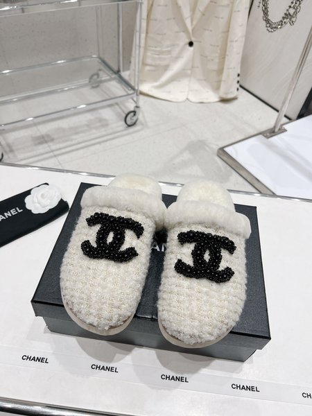 Chanel Pearl Honey half-slippers Baotou slippers
