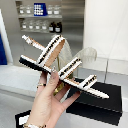 Chanel chain sandals