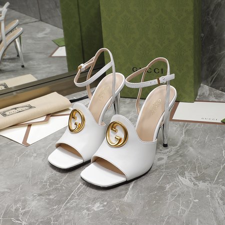 Gucci high heel GG sandals