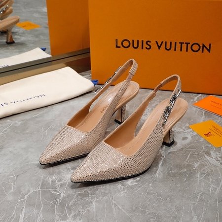 Louis Vuitton Sparkle slingback high heels