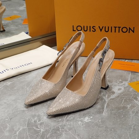 Louis Vuitton Sparkle slingback high heels