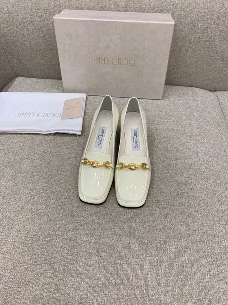 Jimmy Choo hollow back block heel shoes