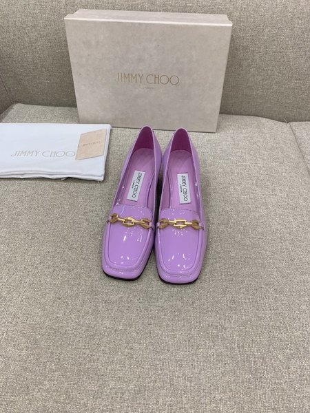 Jimmy Choo hollow back block heel shoes