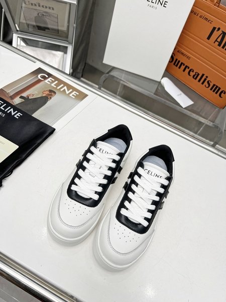 Celine classic white shoes