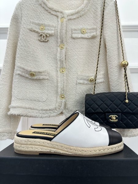 Chanel Thick-soled Espadrilles slippers