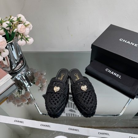 Chanel platform slippers