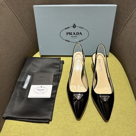 Prada patent leather high heels