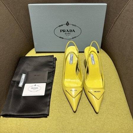 Prada high heel pointed toe shoes