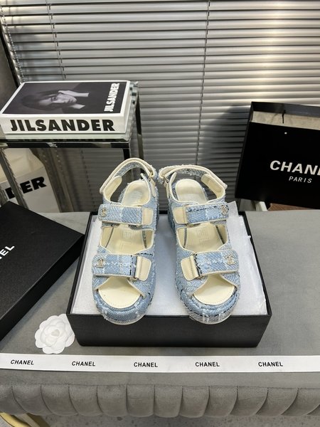 Chanel Classic beach sandals with thick soles