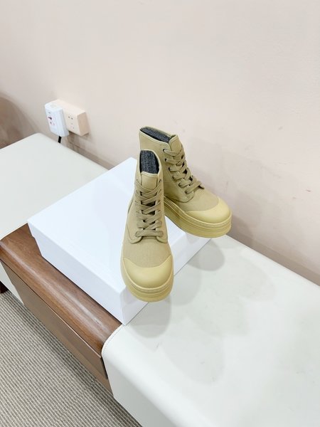 Celine Arc de Triomphe thick sole High Top canvas shoes