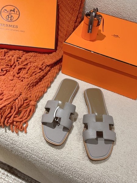 Hermes H slippers Oran sandals series