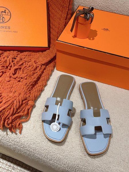 Hermes H slippers Oran sandals series