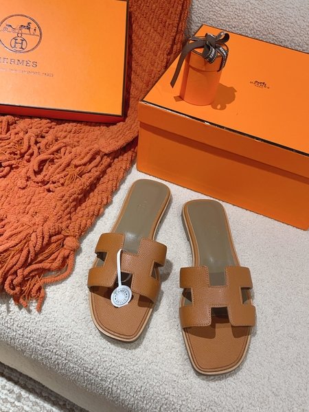 Hermes H slippers Oran sandals series