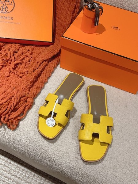 Hermes H slippers Oran sandals series