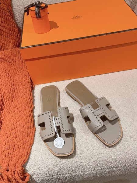 Hermes H slippers Oran sandals series