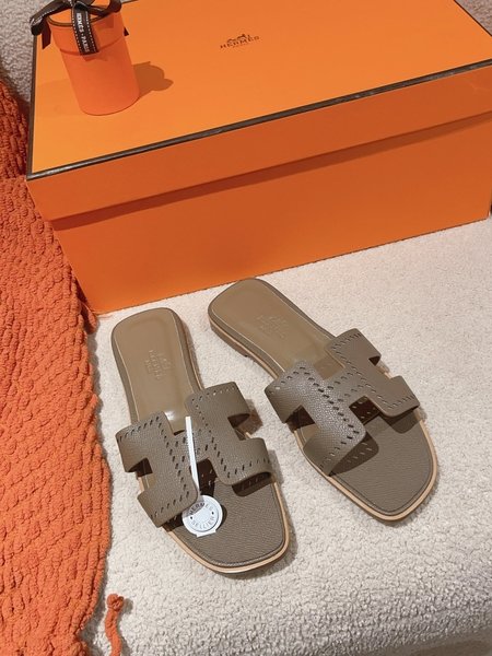 Hermes H slippers Oran sandals series