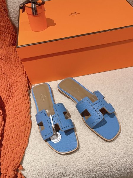 Hermes H slippers Oran sandals series