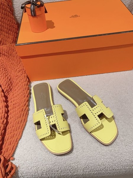 Hermes H slippers Oran sandals series