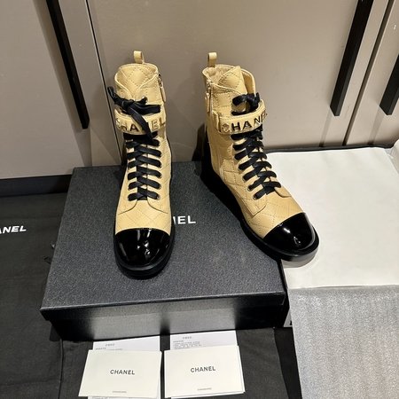 Chanel Genuine leather outsole motorcycle boots