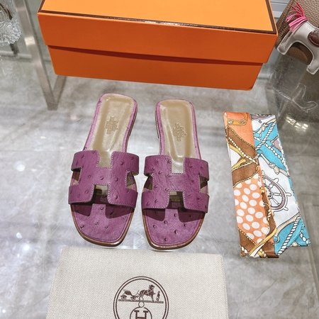 Hermes H slippers Oran sandals series