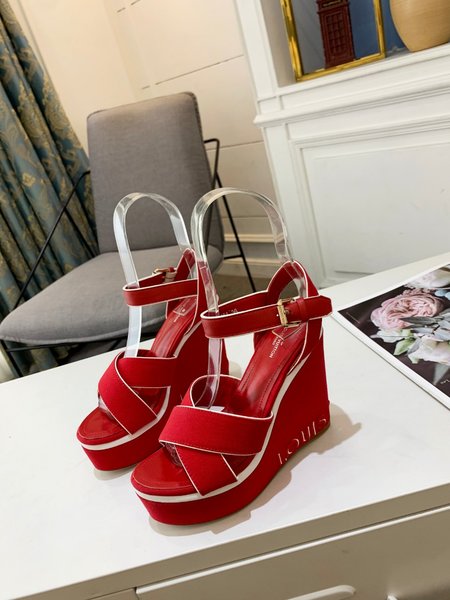 Louis Vuitton Harbour wedge sandals