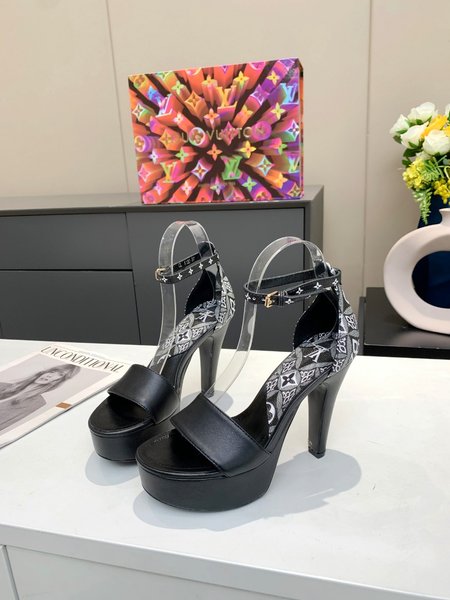 Louis Vuitton Monogram high heel sandals