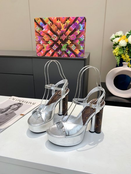 Louis Vuitton Monogram high heel sandals