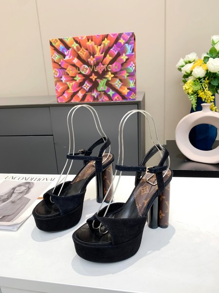 Louis Vuitton Monogram high heel sandals