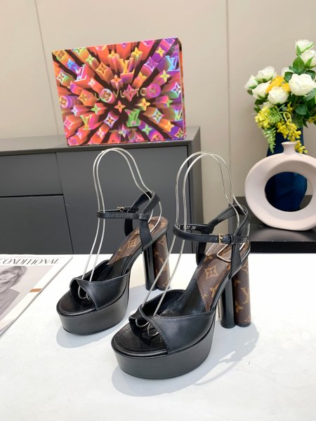 Louis Vuitton Monogram high heel sandals