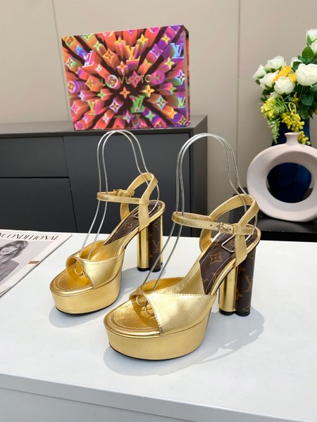Louis Vuitton Monogram high heel sandals