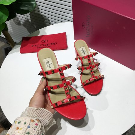 Valentino 6.5cm high heel sandals in matte leather