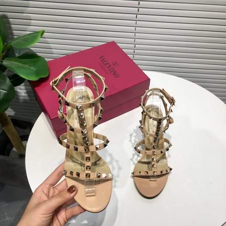 Valentino 6.5cm high heel sandals in matte leather