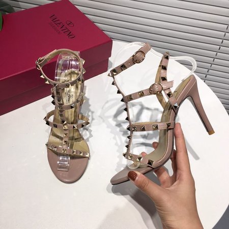 Valentino 6.5cm high heel sandals in matte leather