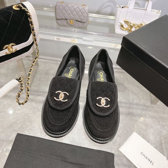 Chanel Elegant Flats Genuine Leather Upper Soft Sheepskin Lining
